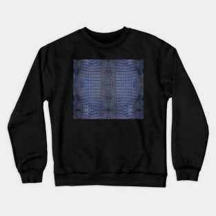 Cobalt Alligator Skin Crewneck Sweatshirt